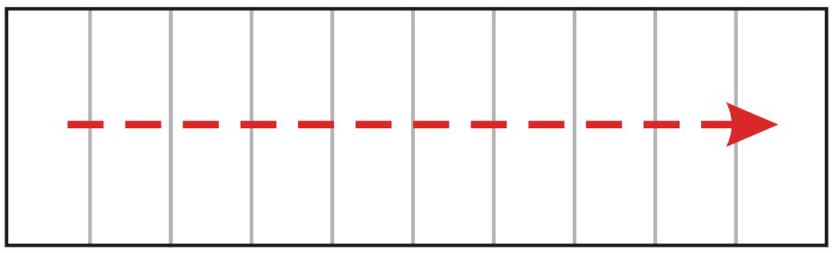 рисунок Прямая одномаршевая лестница