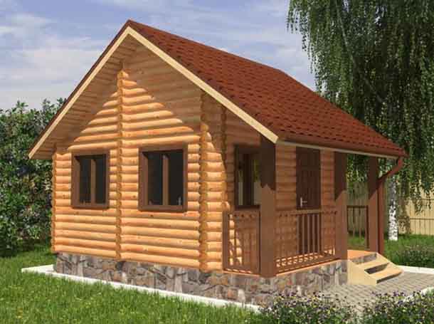 Деревянная баня для загородного дома