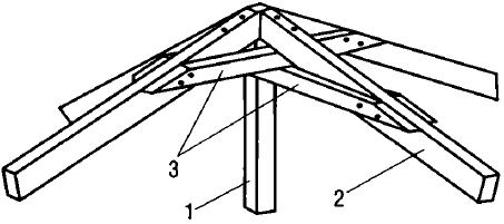 Стропильная система с висячими стропилами