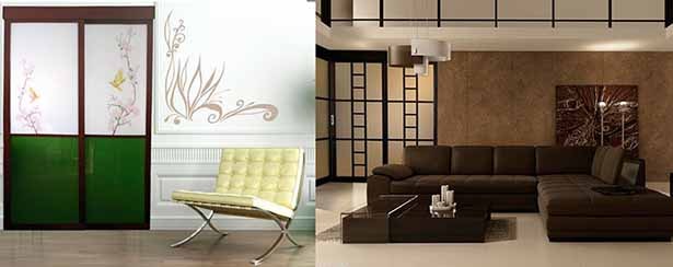 раздвижные двери для гостиной