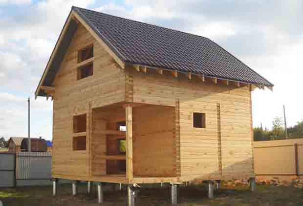 Домик из профилированного бруса