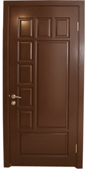 Профилированная деревянные двери на фото