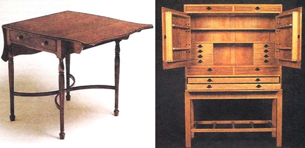 Стол из пембрука в античном стиле