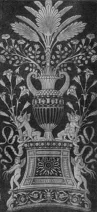 Набор мозаики на спинке хорального кресла