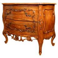 Комод розово дерева, стиль рококо