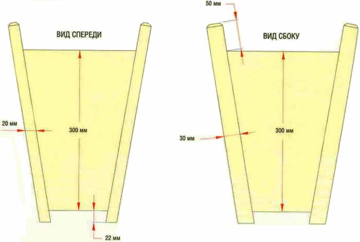 Схема сборки корзины для мусора, делаем своими руками