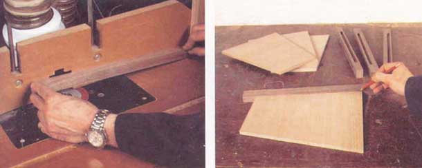 Пропиливаем пазы фрезой у корзины