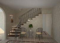 Кованые перила на лестницах