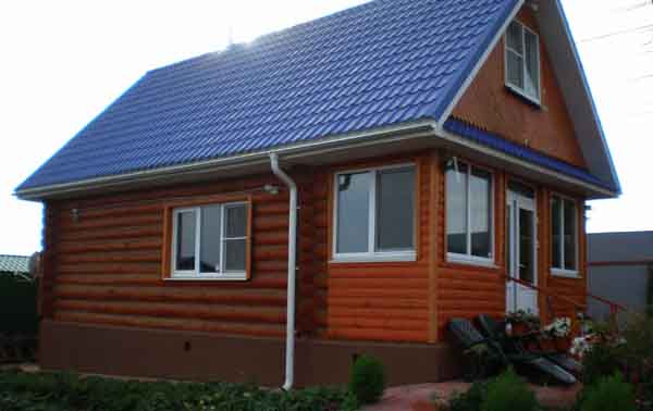 Кровельные работы в деревянном коттедже