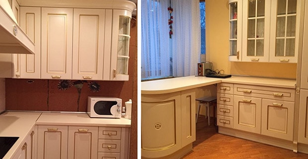 Кухни из натурального дерева