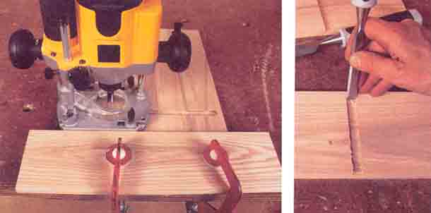 Соединение в паз