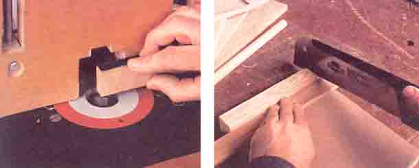 подгонять передние части полки