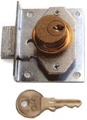 Мебельный замок цилиндрического типа