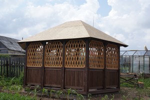деревянная беседка своими руками