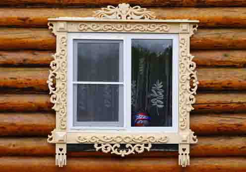 Наличники резные в доме