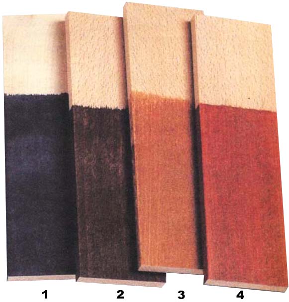 Древесина покрытая морилкой