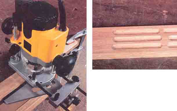 деталь зажимами к краю верстака