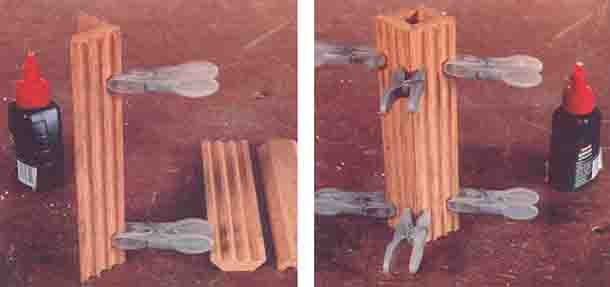 Склеиваем деревянные части