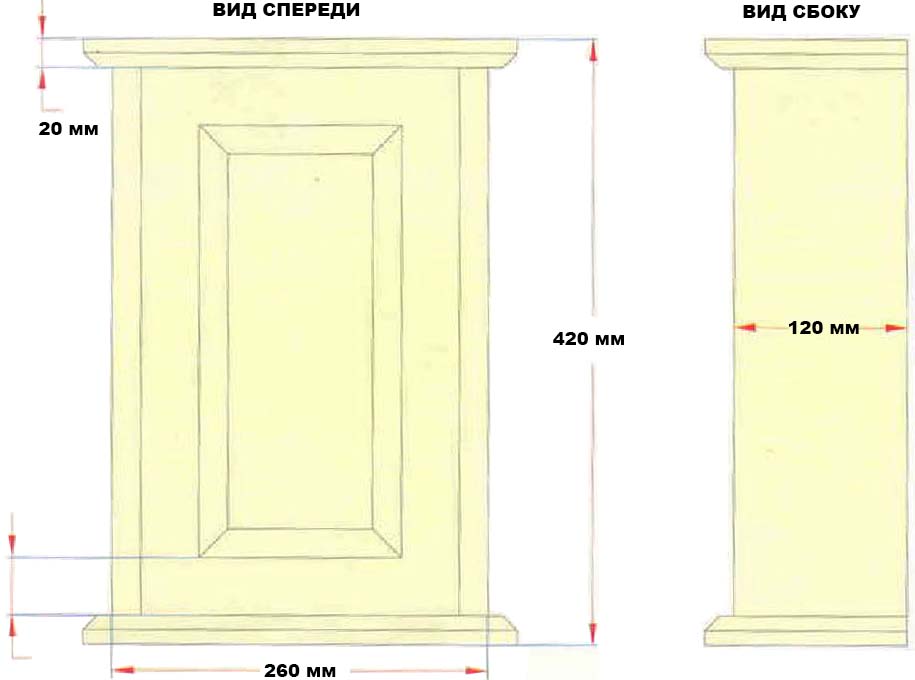 Навесной шкафчик сборочная схема