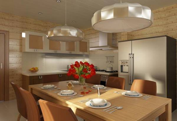 Освещение на кухне