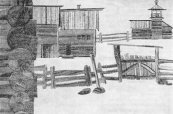 Север деревянная мозаика