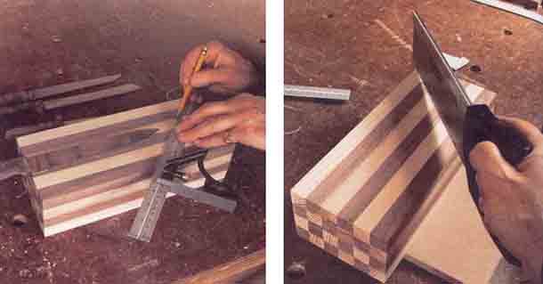 отшлифуйте стороны подставки