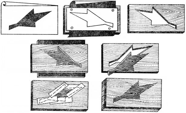 Последовательность выполнения деревянной мозаики