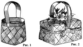 корзинки из древесной стружки