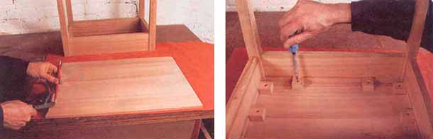 разметку наносим на столешницу