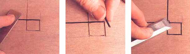 Делаем разметку на столешнице