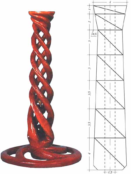 Прорезной подсвечник