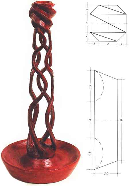 Прорезной подсвечник. Один из вариантов вариационной разметки стойки