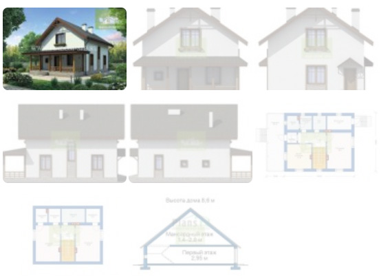 Проект дома с мансардой