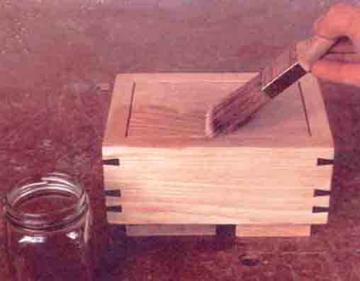 Покрытие олифой натурального дерева