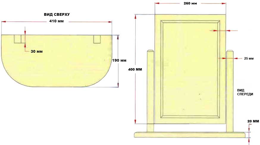 Схема сборки рамки из натурального дерева