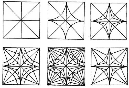 Рисунок для мозаики черно-белый