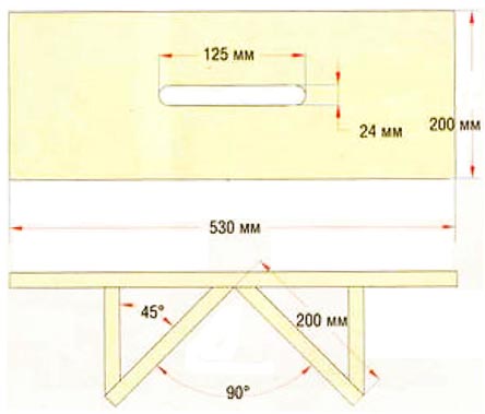 Шаблон для опоры фрезера