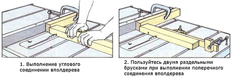 Выполнение углового соединении вполдерева
