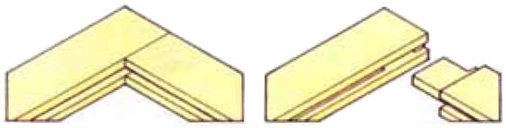 Шиповое соединение для рамы с пазом