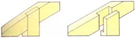 Тавровое соединение (врубка) вполдерева