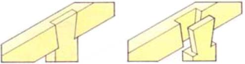 Врубка вполдерева «ласточкин хвост»