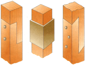 соединения в торец древесины