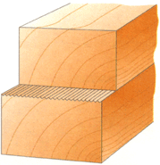 Плоскостное сращивание нарезкой бороздок
