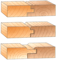 Соединения в паз и гребень