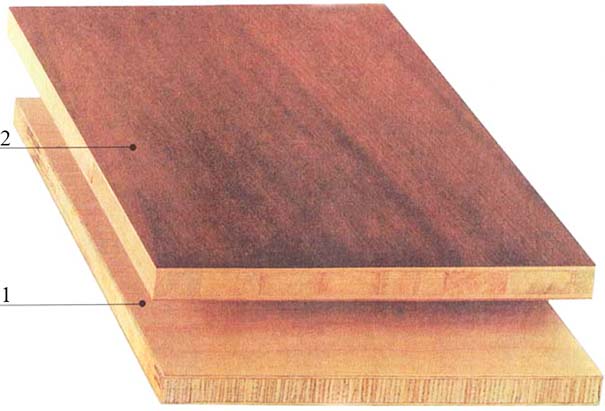 Столярная плита с реечной внутренней частью