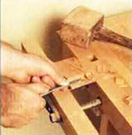 Обработка соединение вполдерева