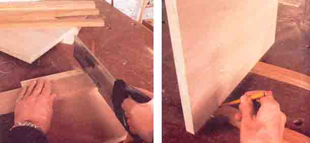 Работа с древесиной на верстаке