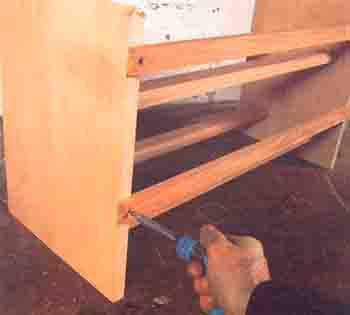 Сборка стойки для обуви