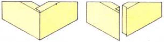 Соединение внахлест со скосом