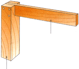 Размещение угольника с углом 45